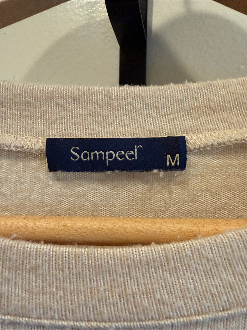 Cozy Crewneck Pullover Sweater in Neutral Cream - Picture 5 of 5